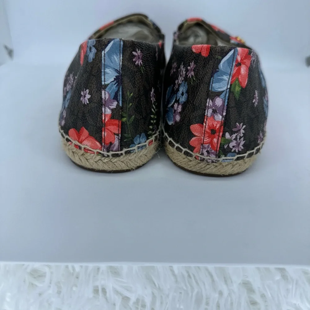 New!Michael Kors Womens Kendrick Slip-On Brown Floral signature logo siz… - Picture 10 of 16
